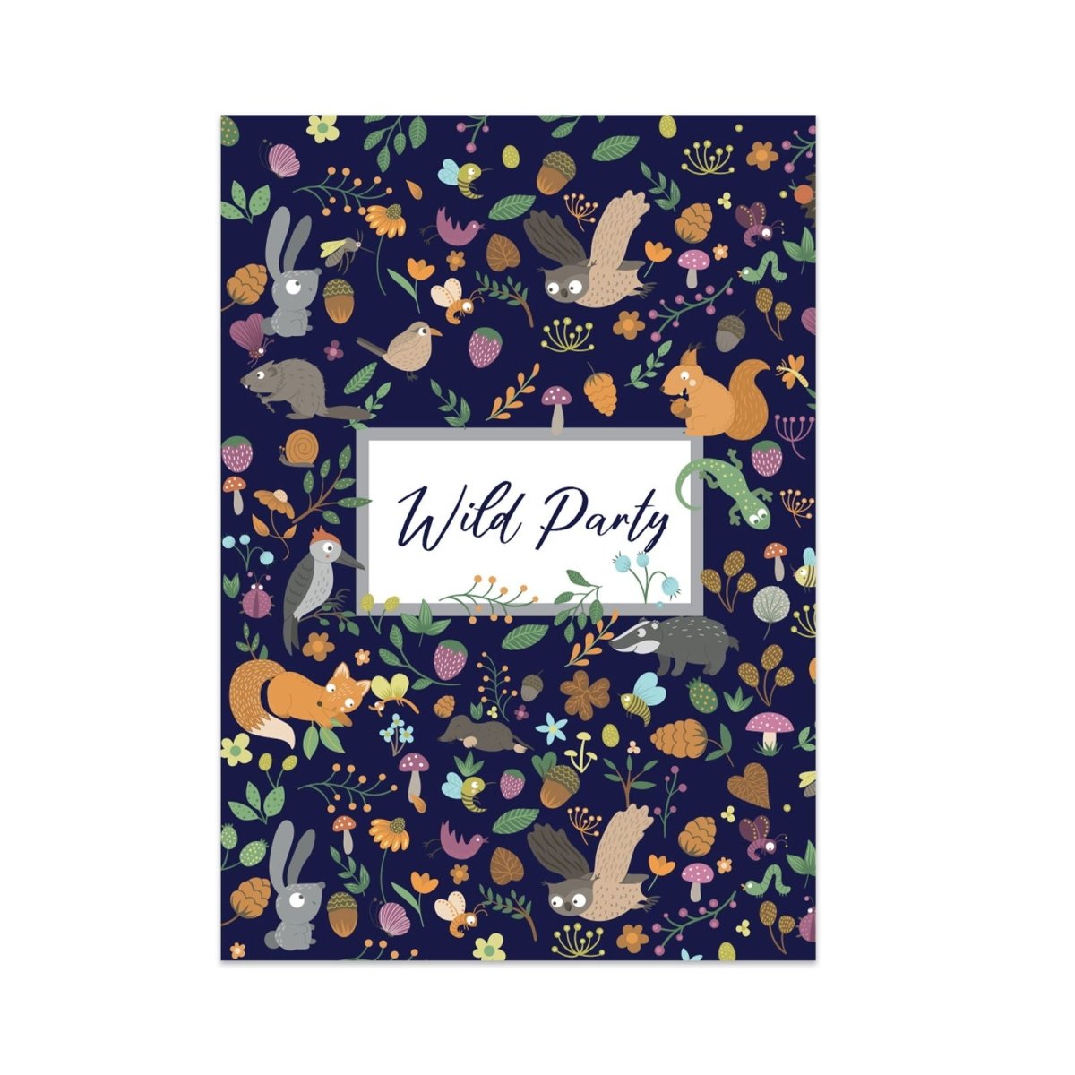 Woodland Wonderland Party Invitations - Mustard and Gray Ltd