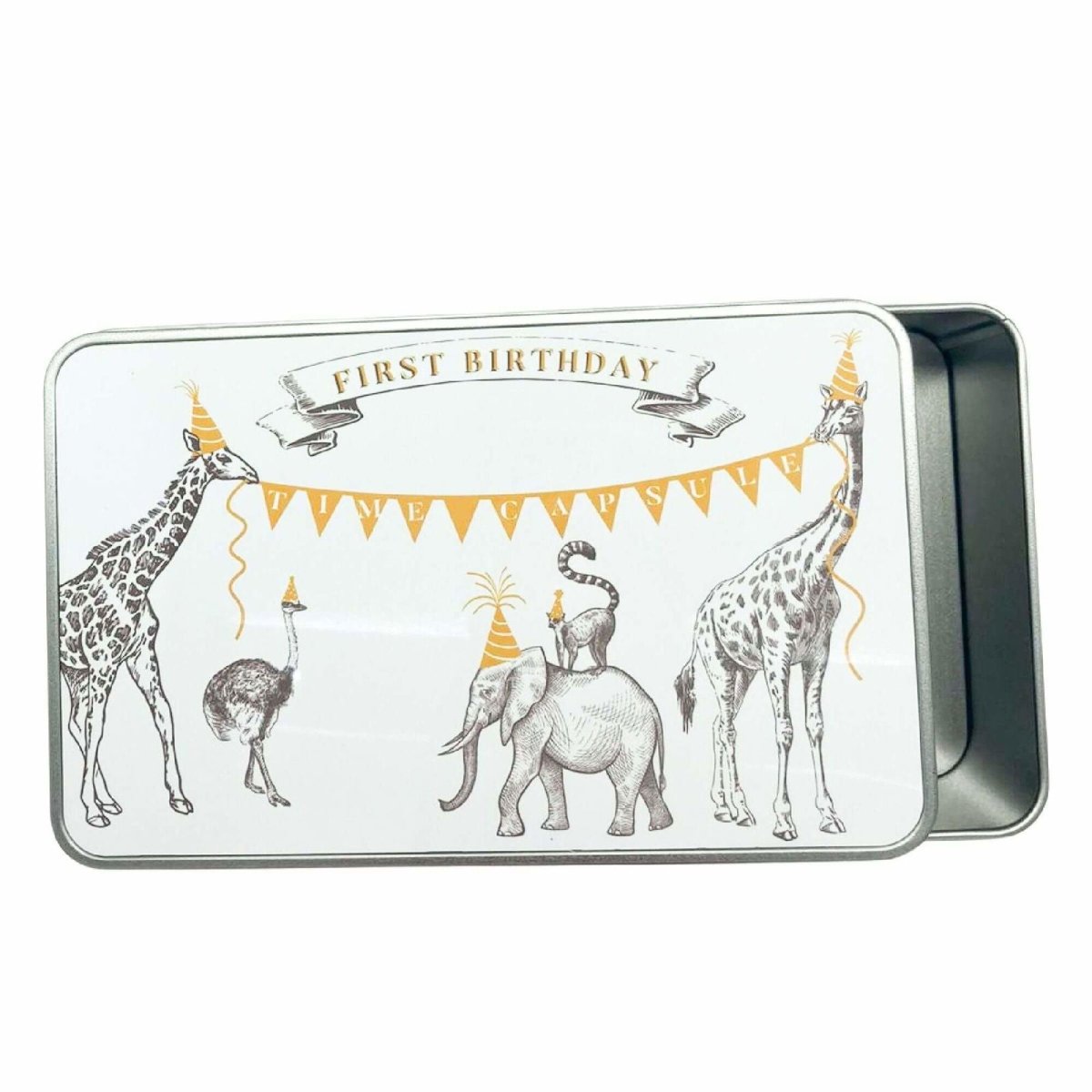 Animal Parade First Birthday Time Capsule - Mustard and Gray Ltd