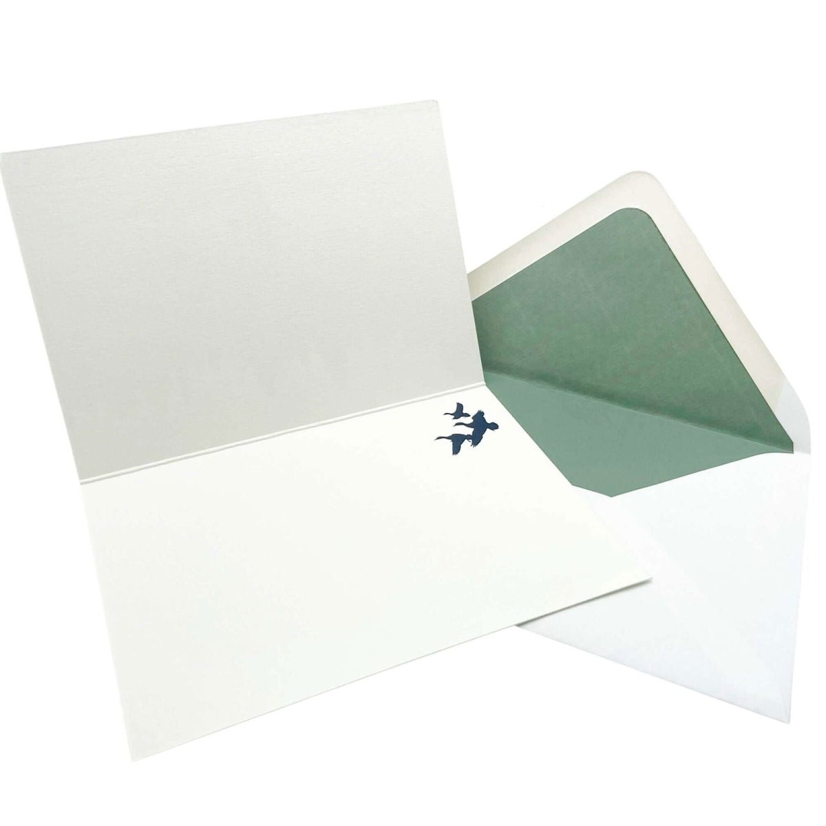 Autumn Fly Fishing Greetings Card with Lined Envelope - Mustard and Gray Ltd