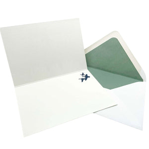 Autumn Fly Fishing Greetings Card with Lined Envelope - Mustard and Gray Ltd