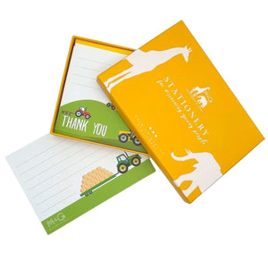 Bramble Hill Farm Thank You Notecard Set - Mustard and Gray Ltd