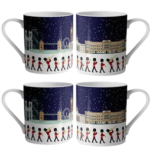 Changing of the Guard London Small Bone China Mug Set - Mustard and Gray Ltd