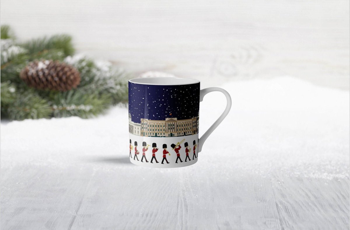 Changing of the Guard London Small Bone China Mug Set - Mustard and Gray Ltd