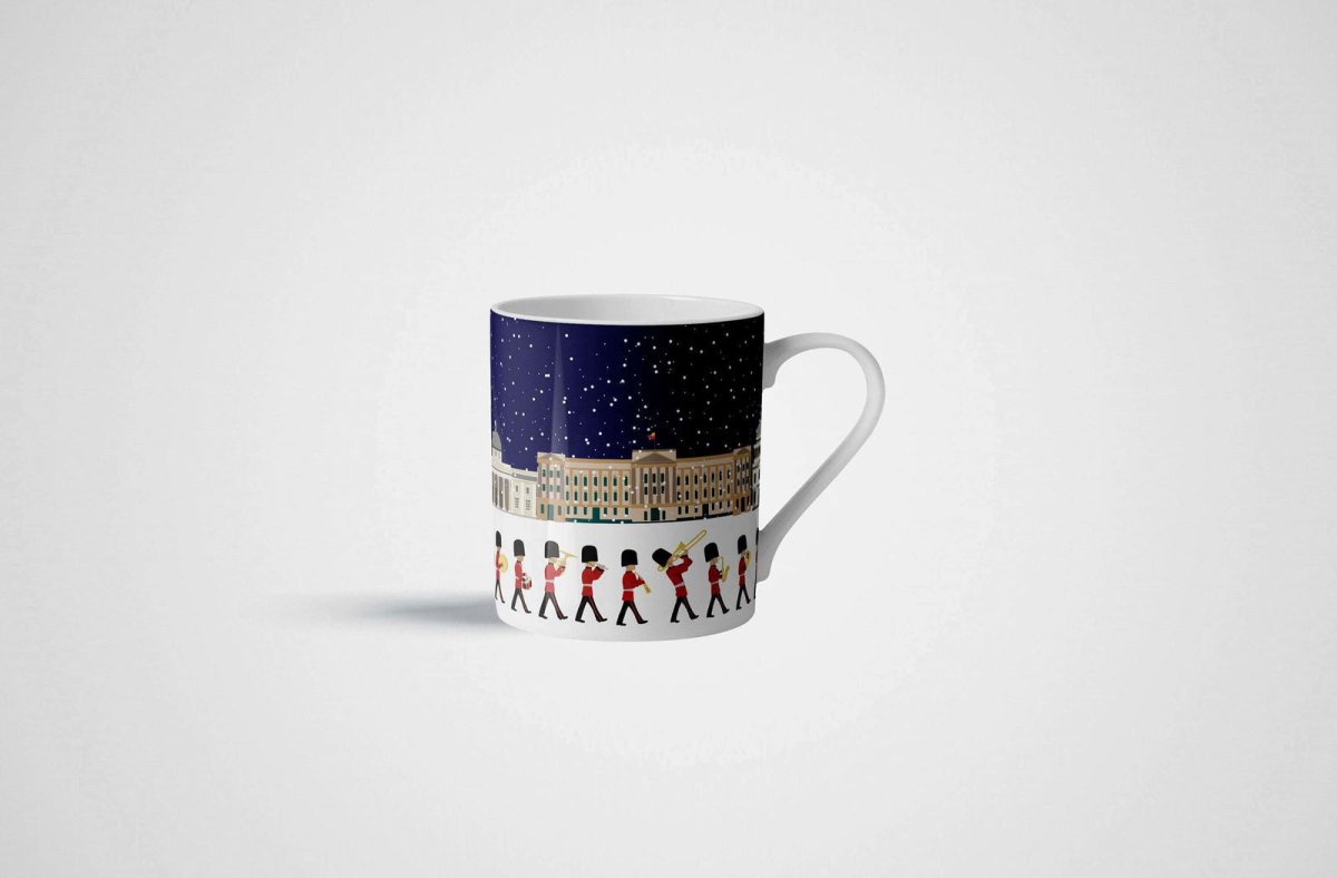 Changing of the Guard London Small Bone China Mug Set - Mustard and Gray Ltd