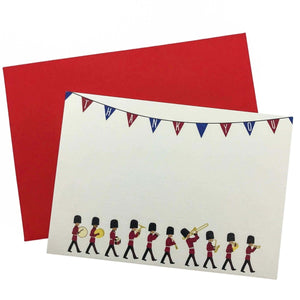 Changing of the Guard Thank You Notecard Set - Mustard and Gray Ltd