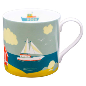 Charlie's Coast 400ml Mug - Mustard and Gray Ltd