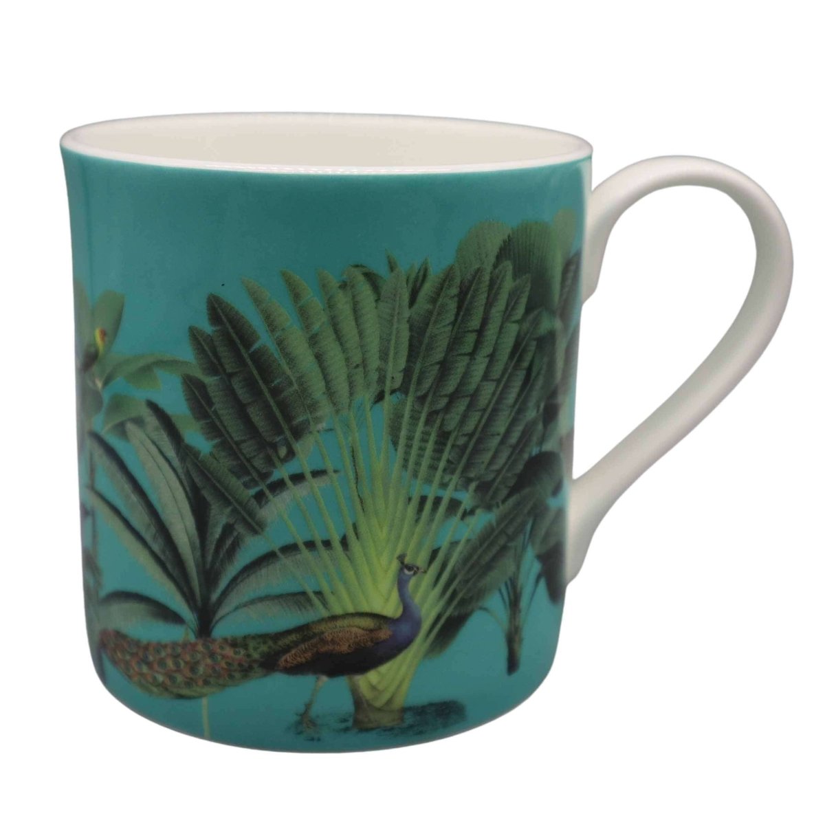 Darwin's Menagerie Green Mug - Mustard and Gray Ltd