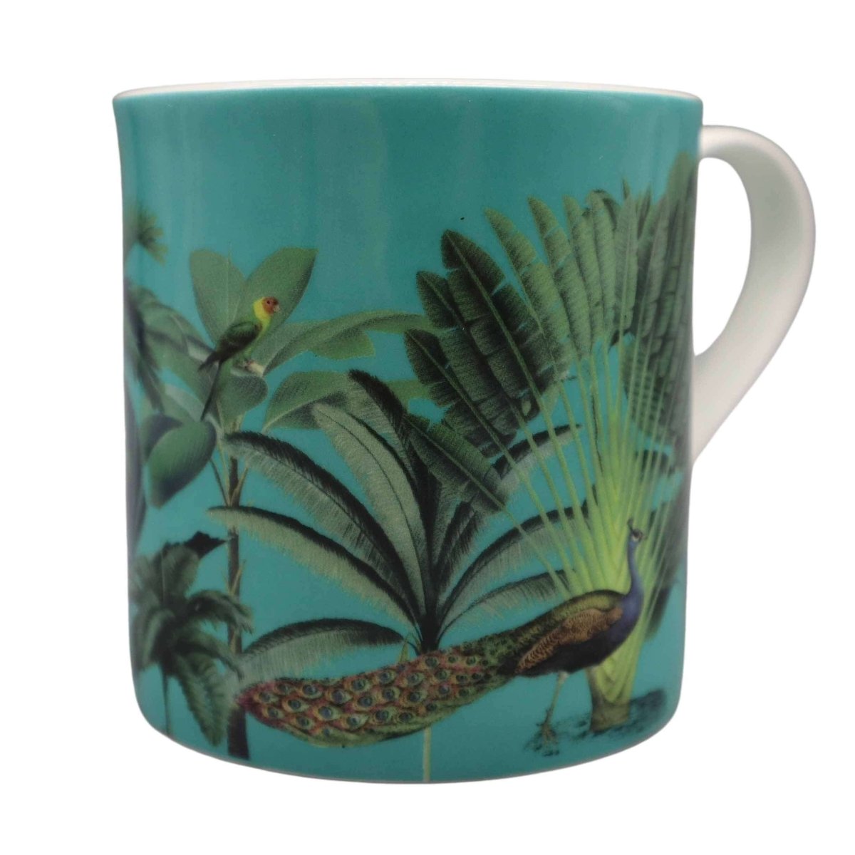 Darwin's Menagerie Green Mug - Mustard and Gray Ltd