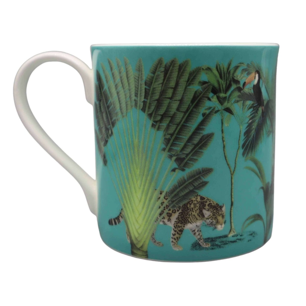 Darwin's Menagerie Green Mug - Mustard and Gray Ltd