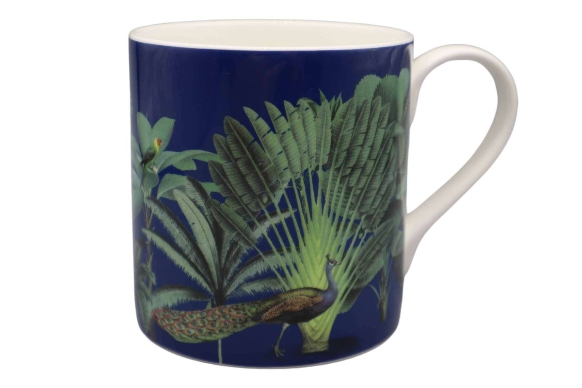 Darwin's Menagerie Navy Mug - Mustard and Gray Ltd