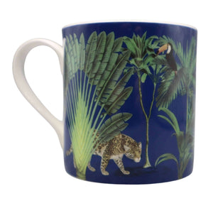 Darwin's Menagerie Navy Mug - Mustard and Gray Ltd