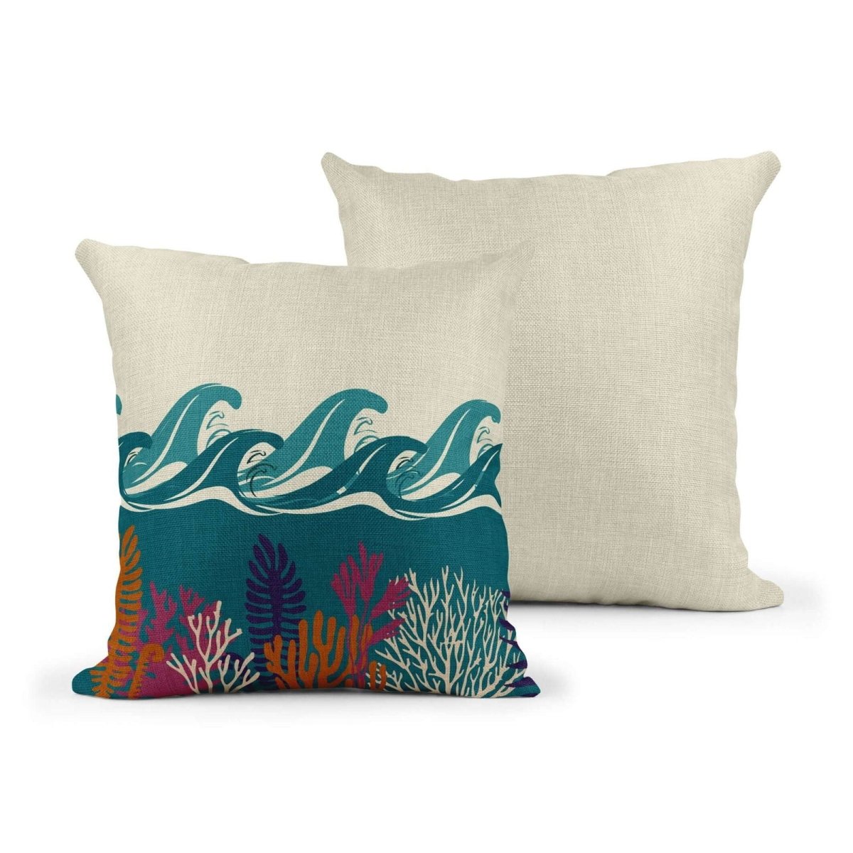 Deep Blue Sea Day Cushion - Mustard and Gray Ltd