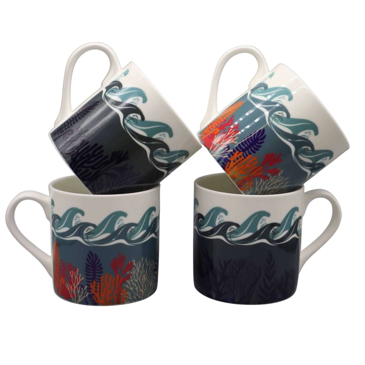 Deep Blue Sea Day Mug - Mustard and Gray Ltd