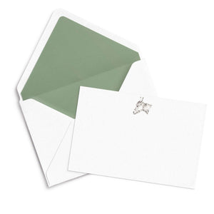 Donkey Notecard Set with Lined Envelopes - Mustard and Gray Ltd