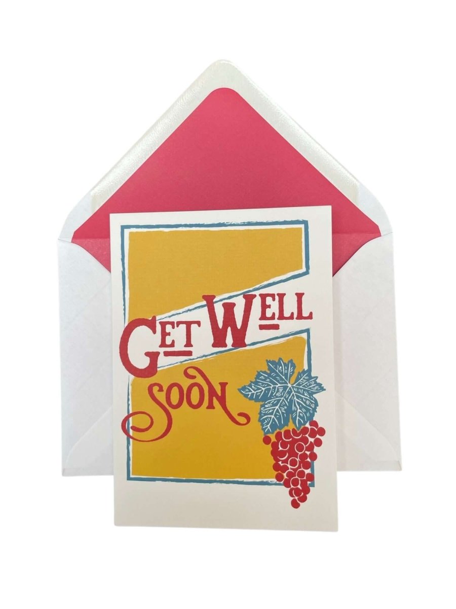 Epoch Get Well Soon Card "Grapes" - Mustard and Gray Ltd