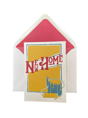 Epoch New Home Card "Paint Can" - Mustard and Gray Ltd