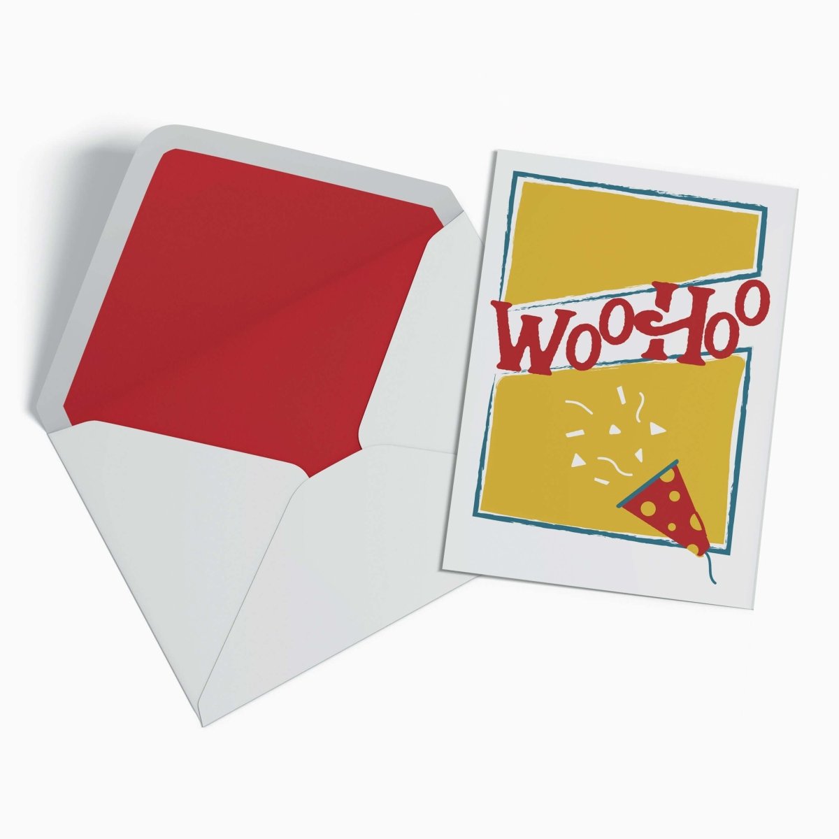 Epoch Woo Hoo Card "The Popper" - Mustard and Gray Ltd