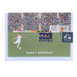 Football Birthday Card - Mustard and Gray Ltd