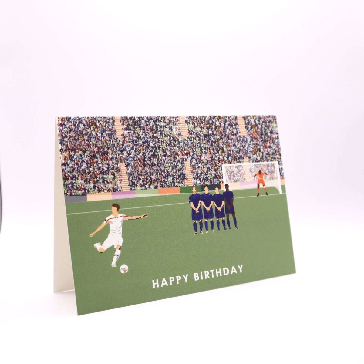 Football Birthday Card - Mustard and Gray Ltd