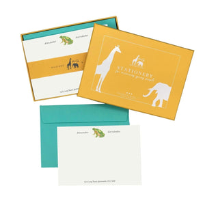 Frog Personalised Notecards - Mustard and Gray Ltd