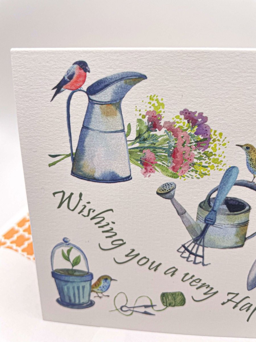 Gardeners Friends Birthday Card - Mustard and Gray Ltd