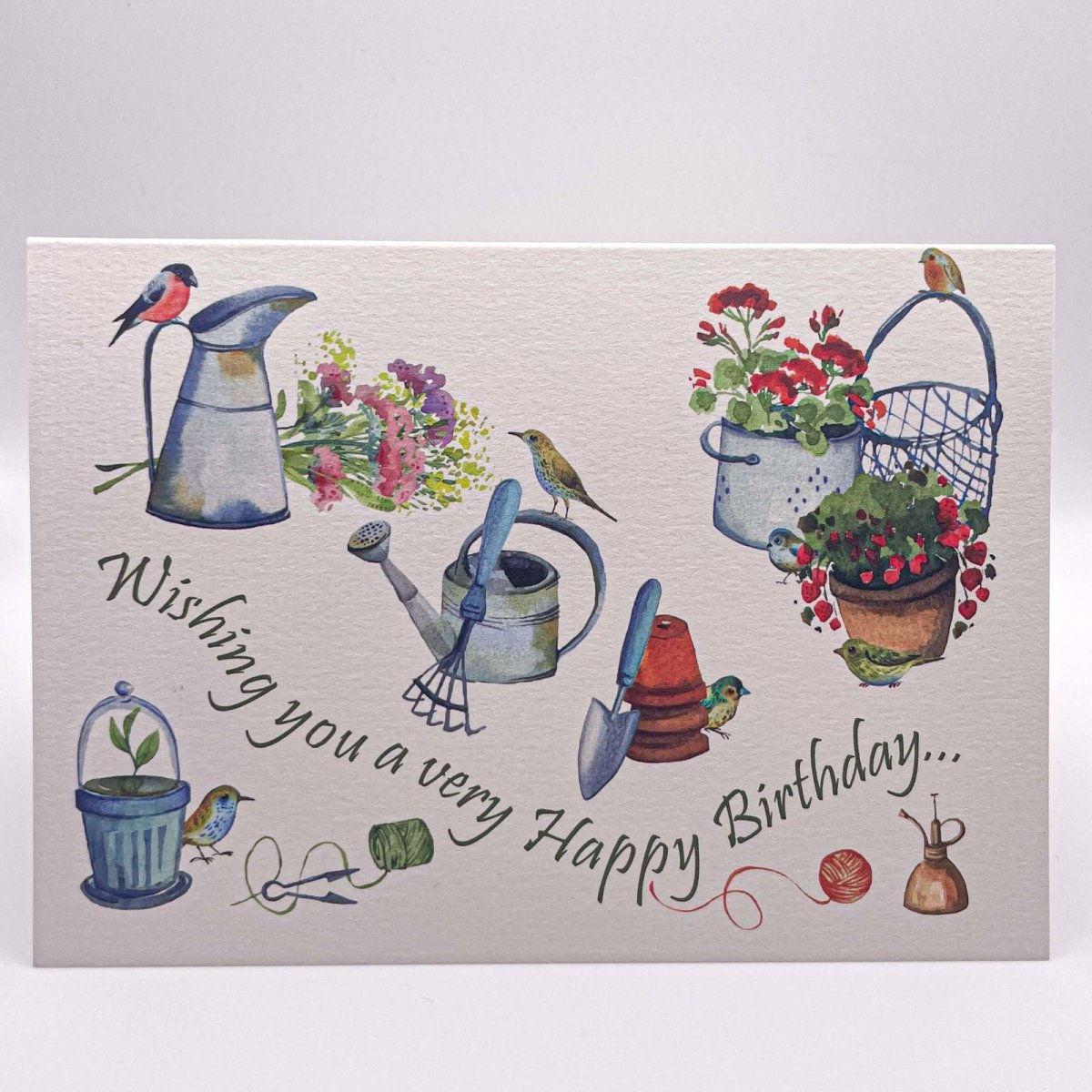 Gardeners Friends Birthday Card - Mustard and Gray Ltd