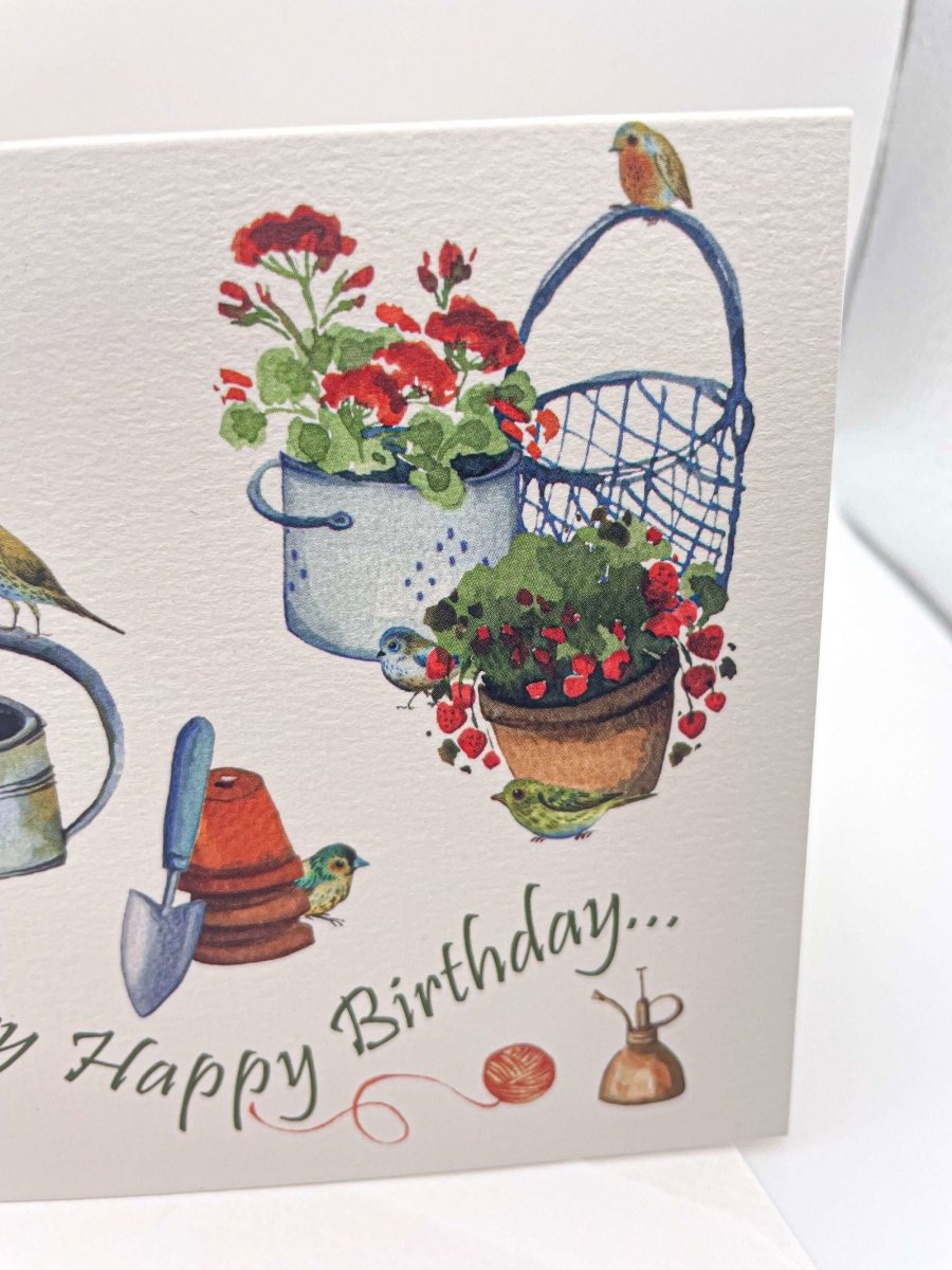 Gardeners Friends Birthday Card - Mustard and Gray Ltd