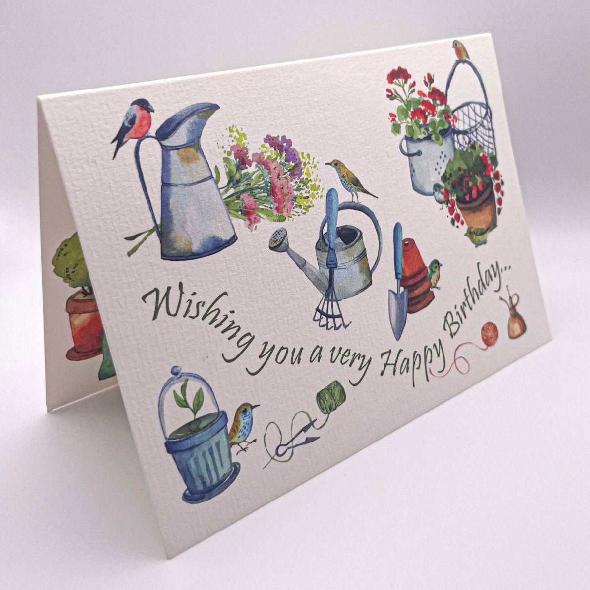 Gardeners Friends Birthday Card - Mustard and Gray Ltd