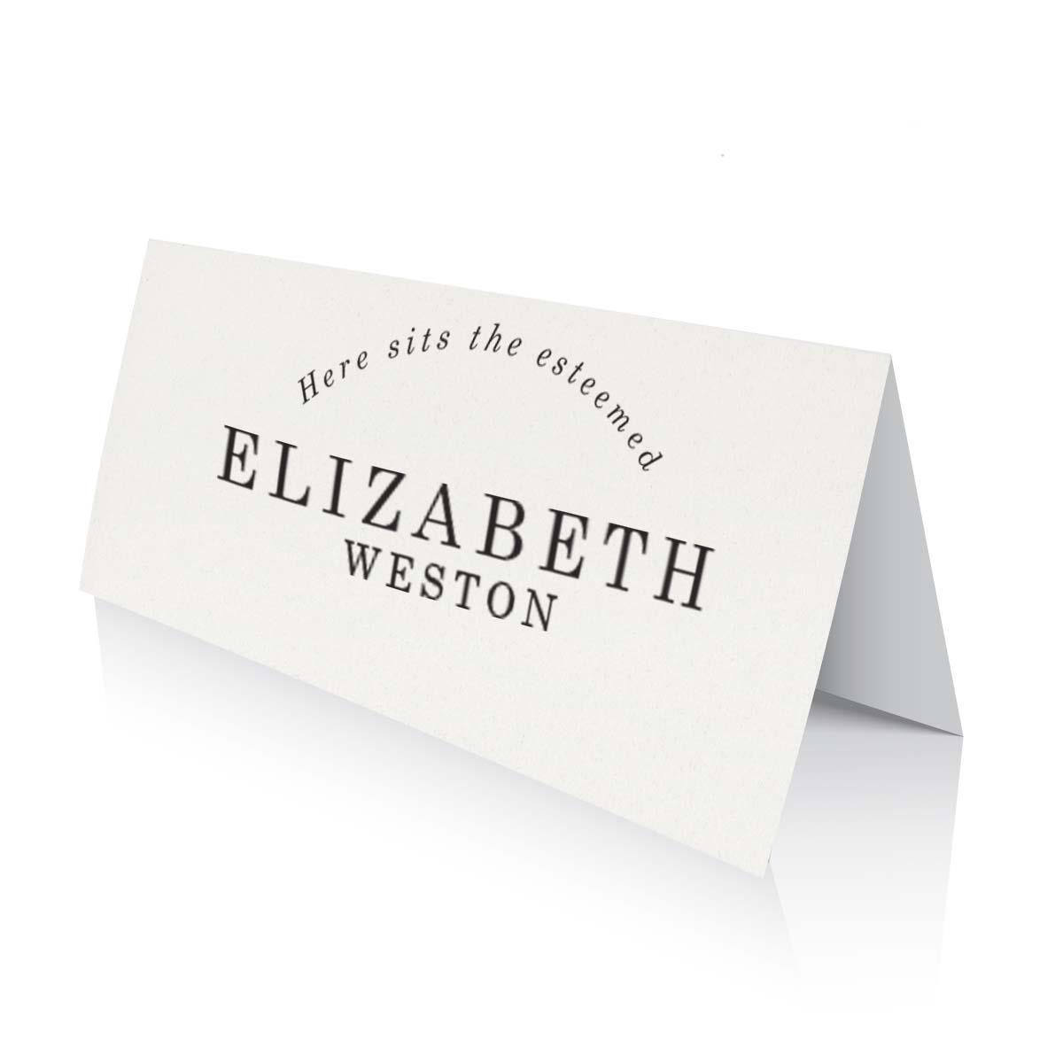 White place shop cards for weddings