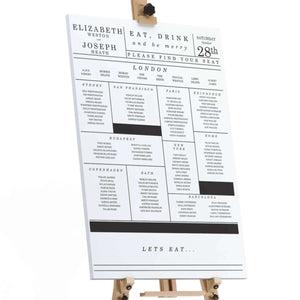 Gatsby Grand Table Plan - Mustard and Gray Ltd