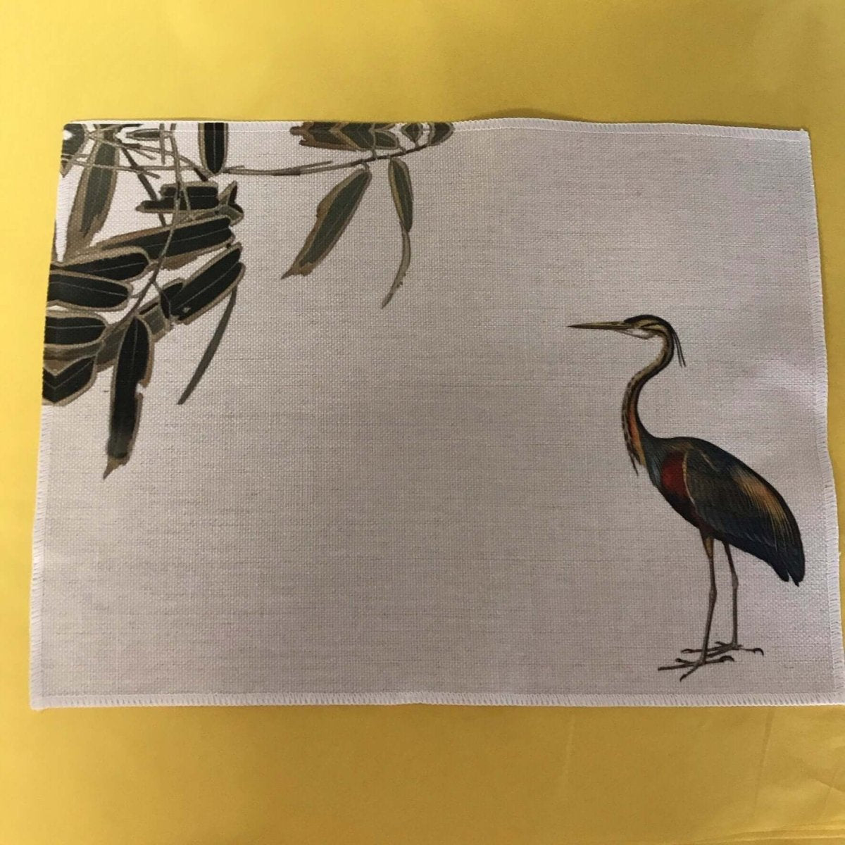 Heron Placemats (Set of Four) - Mustard and Gray Ltd