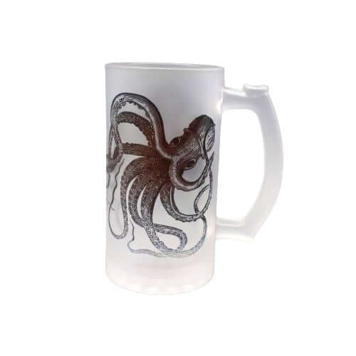 Kraken Can Can Frosted Beer Stein - Mustard and Gray Ltd