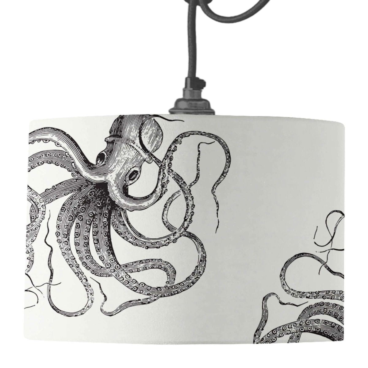 Kraken Can Can Lamp Shade - Mustard and Gray Ltd