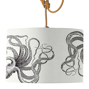 Kraken Can Can Lamp Shade - Mustard and Gray Ltd