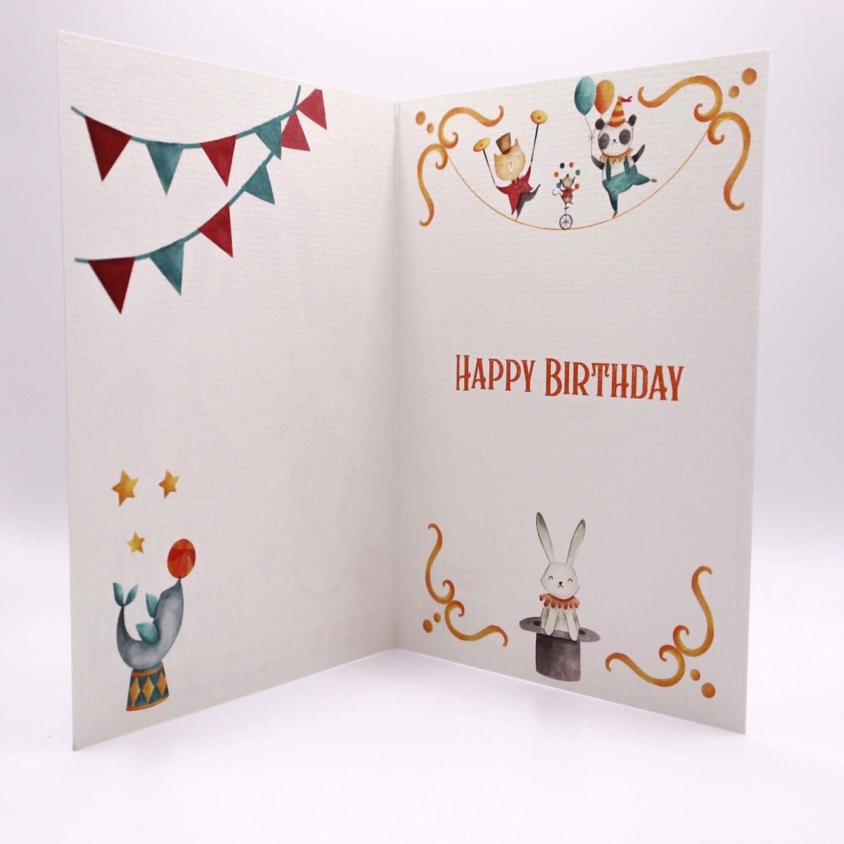 Le Cirque Magnifique Circus Birthday Card - Mustard and Gray Ltd