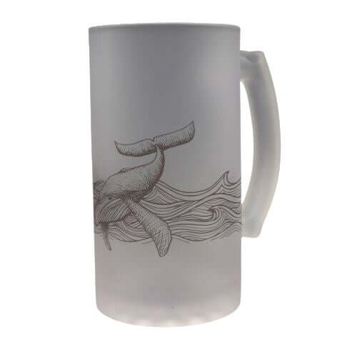 Night Whale Frosted Beer Stein - Mustard and Gray Ltd