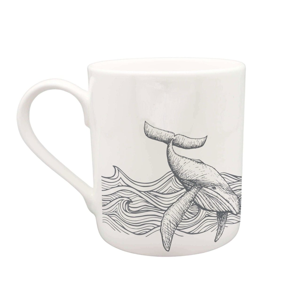 Night Whale Mug - Mustard and Gray Ltd