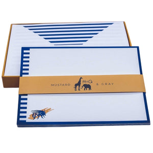 Notes from a Honey Bee Notecard Set with Lined Envelopes - Mustard and Gray Ltd