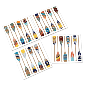 Oars Ceramic Coasters - Mustard and Gray Ltd