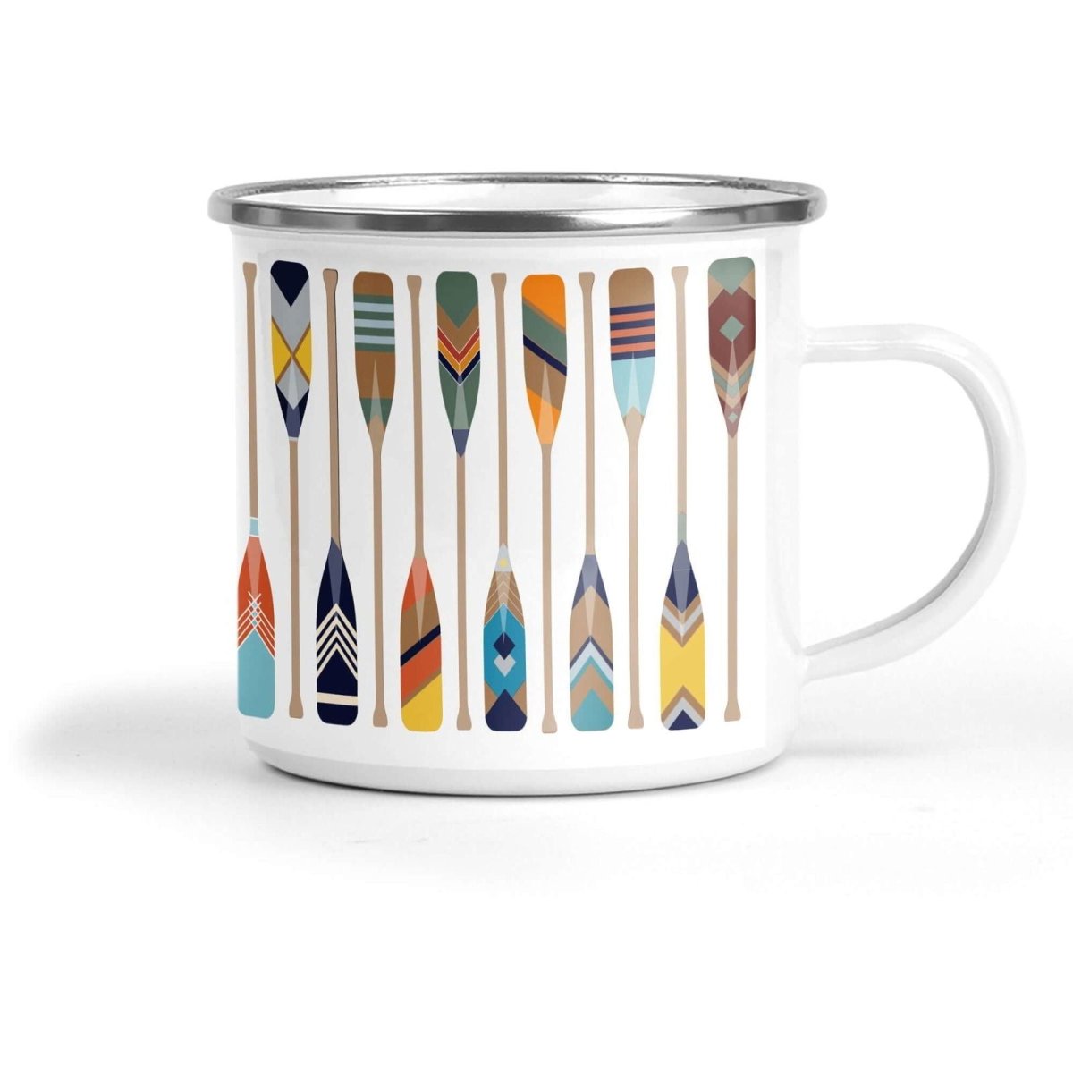 Oars Enamel Mug - Mustard and Gray Ltd