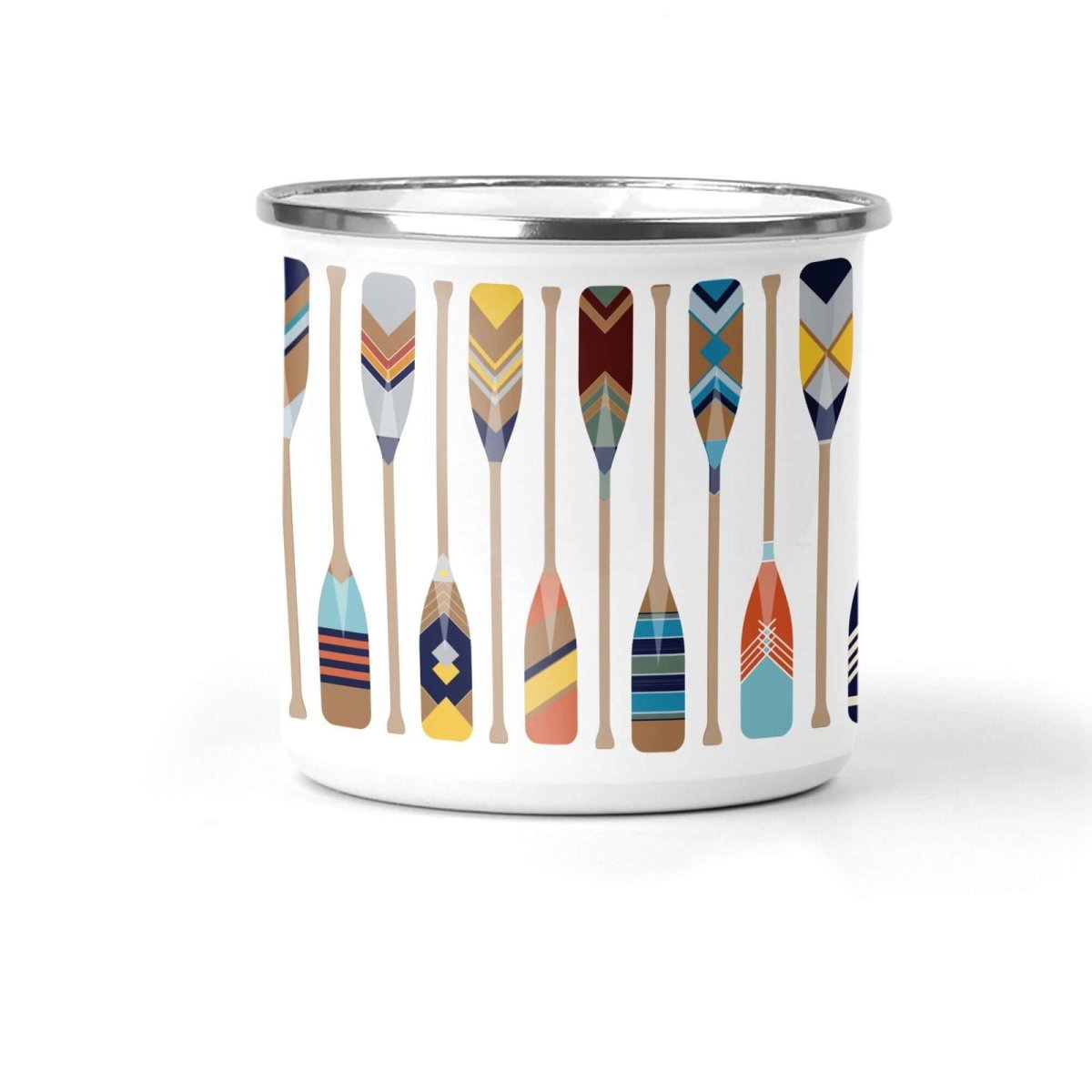 Oars Enamel Mug - Mustard and Gray Ltd