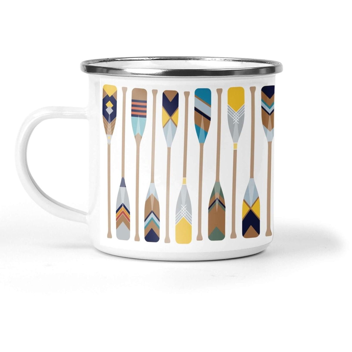 Oars Enamel Mug - Mustard and Gray Ltd