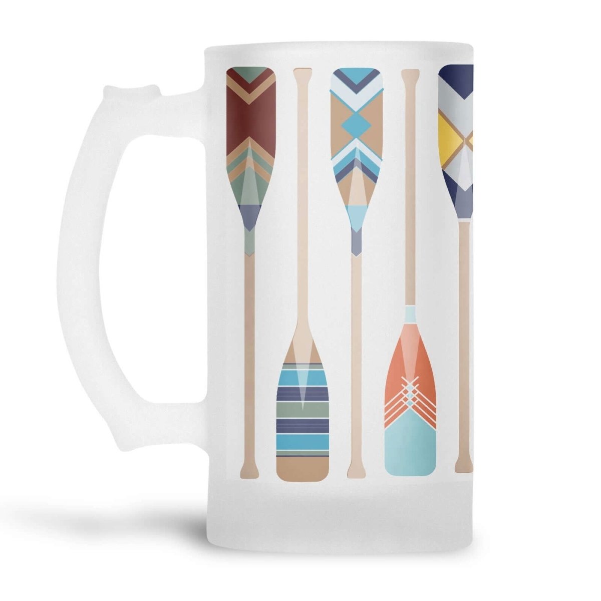 Oars Frosted Beer Stein - Mustard and Gray Ltd