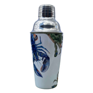 "Pinchy" Crab and Lobster Cocktail Shaker - Mustard and Gray Ltd