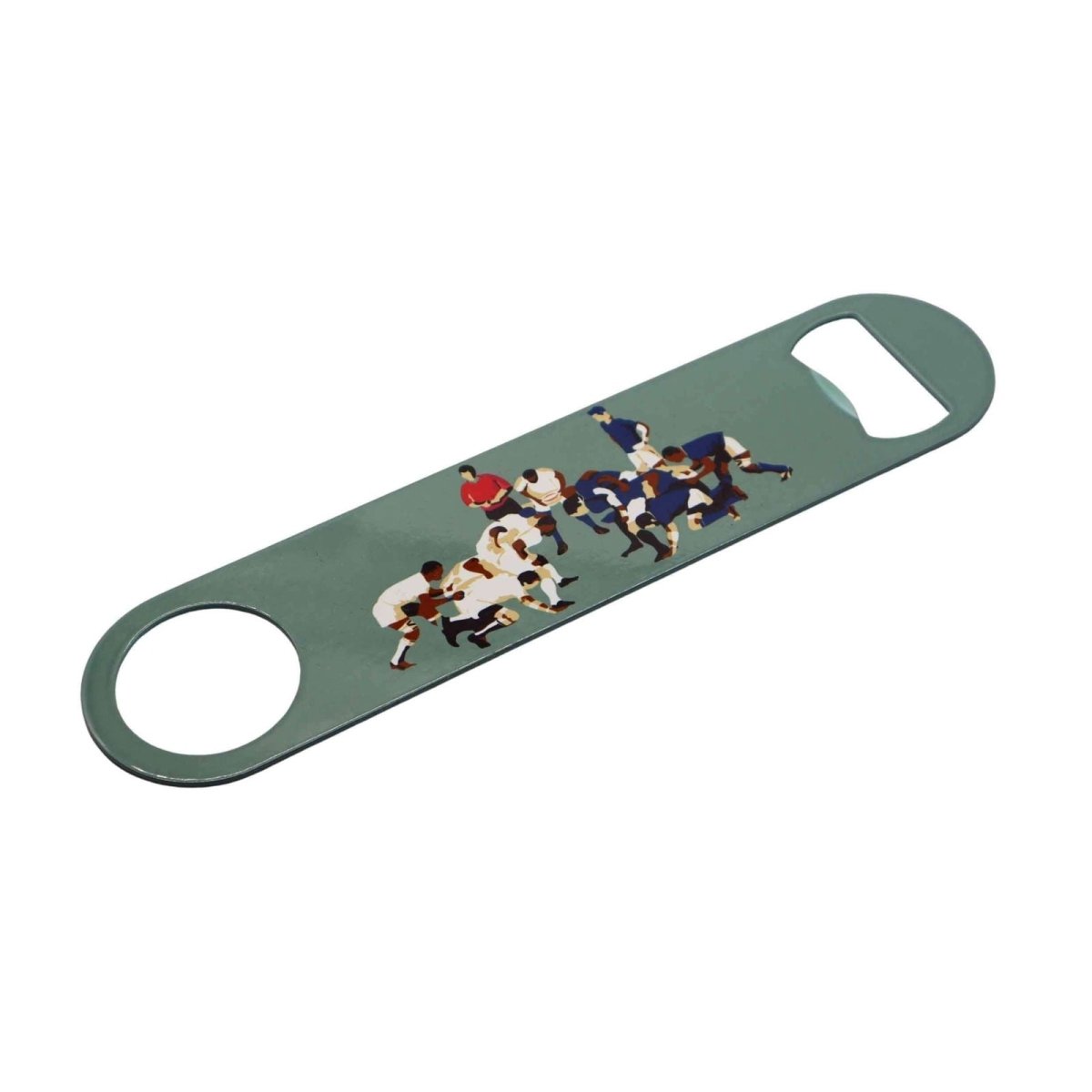 Rugby Beer Stein and Bottle Opener Set - Mustard and Gray Ltd