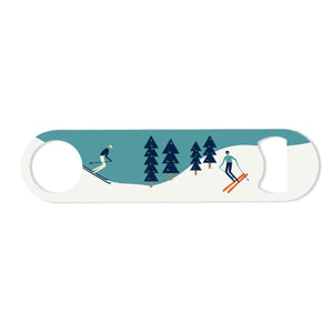 Snow Skiing Bottle Opener - Mustard and Gray Ltd