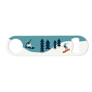 Snowboarding Bottle Opener - Mustard and Gray Ltd