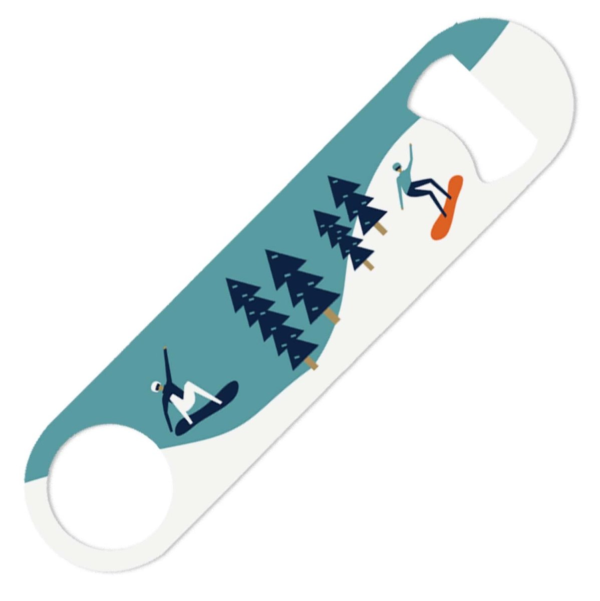 Snowboarding Bottle Opener - Mustard and Gray Ltd