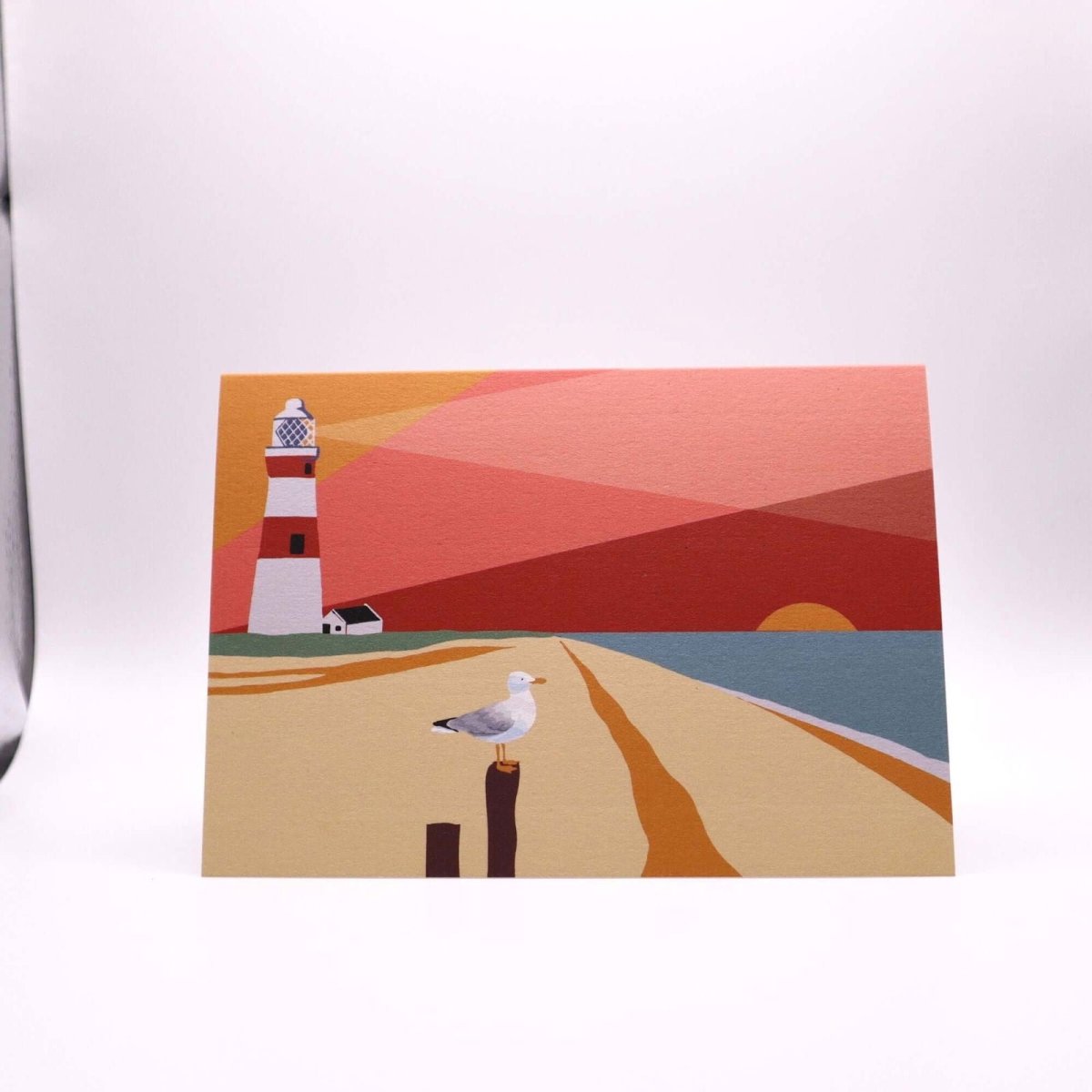 The Lighthouse Greetings Card - Mustard and Gray Ltd