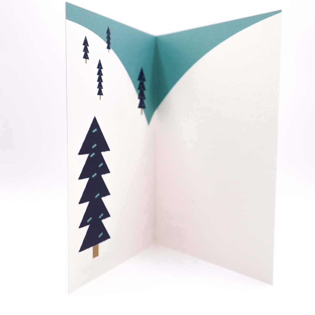 The Mountains are Calling "Snowboarding" Greetings Card - Mustard and Gray Ltd